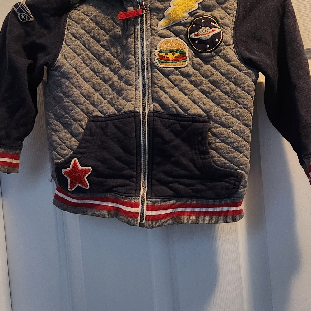 Hanna Andersson Blue and Red Quilted Jacket